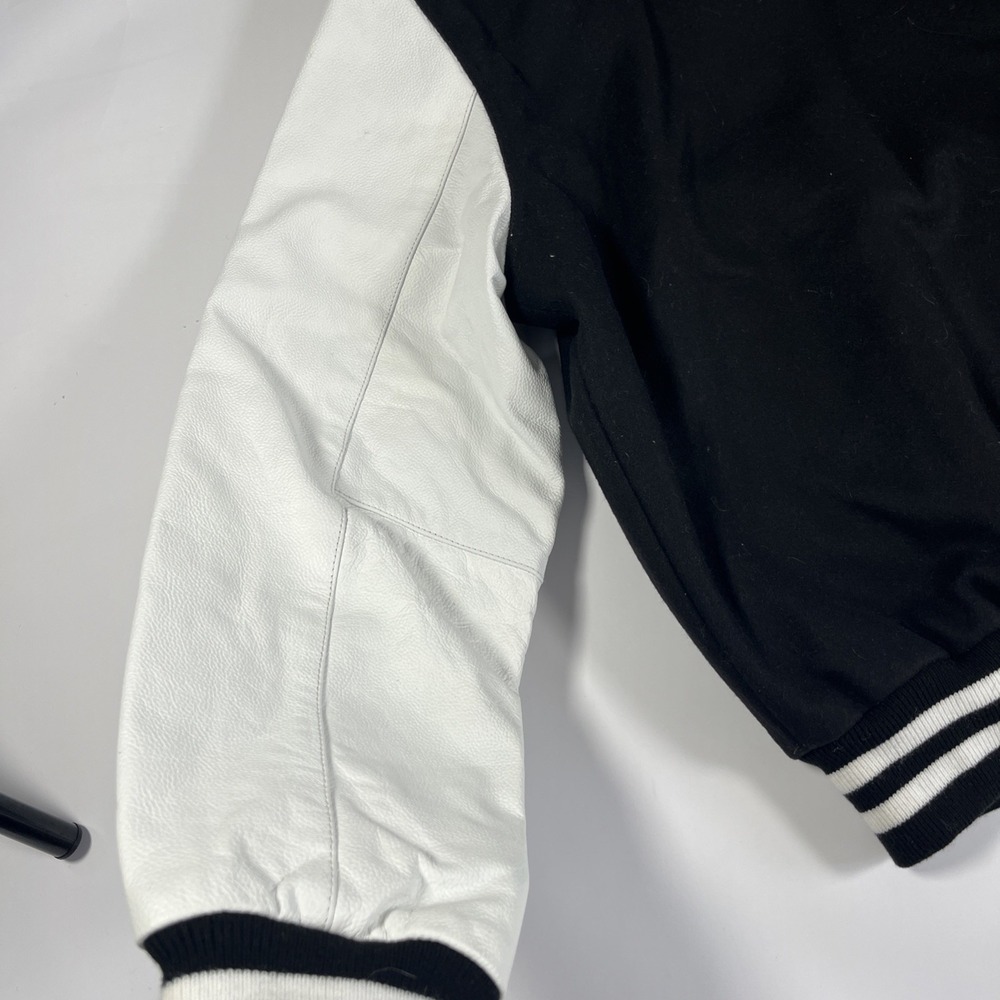 Palm Tree Crew Mens Icon Varsity Jacket Black Large - Picture 8 of 8